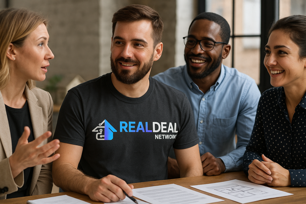 real deal network member in a meeting